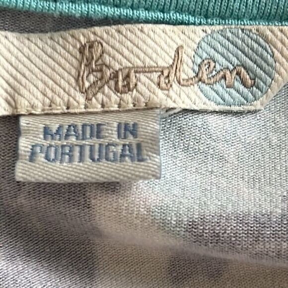 BODEN Feathered Shades of Blue Wrap Dress Sz 6 EUC - Picture 5 of 7